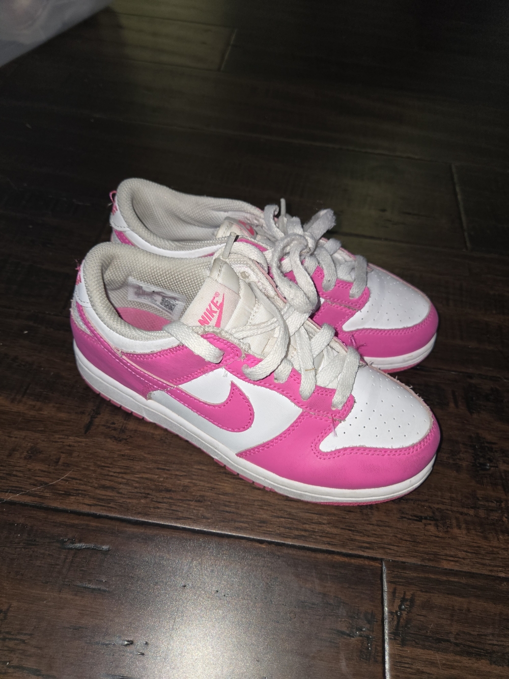 Nike Toddler White and Pink Low-Top Dunks Sneaker